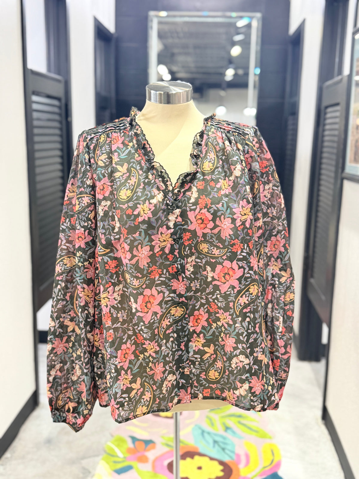 English Fields Hanneth Pintuck Blouse