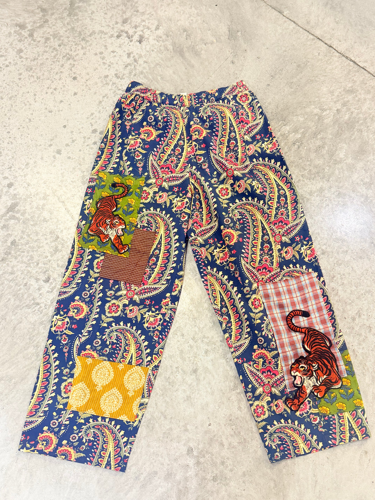 Tiger Patch Barrel Pants
