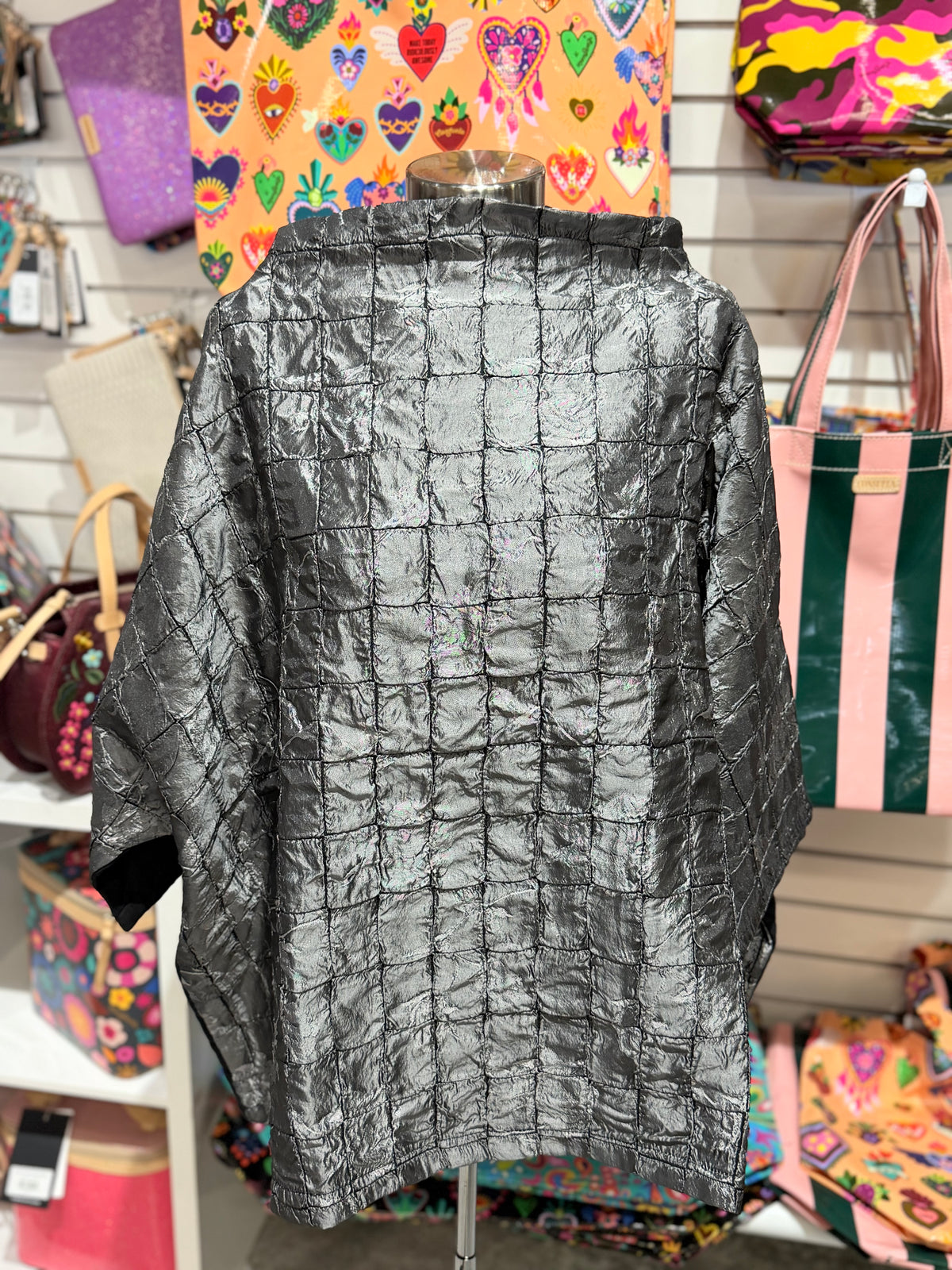 Silver Quilted Top