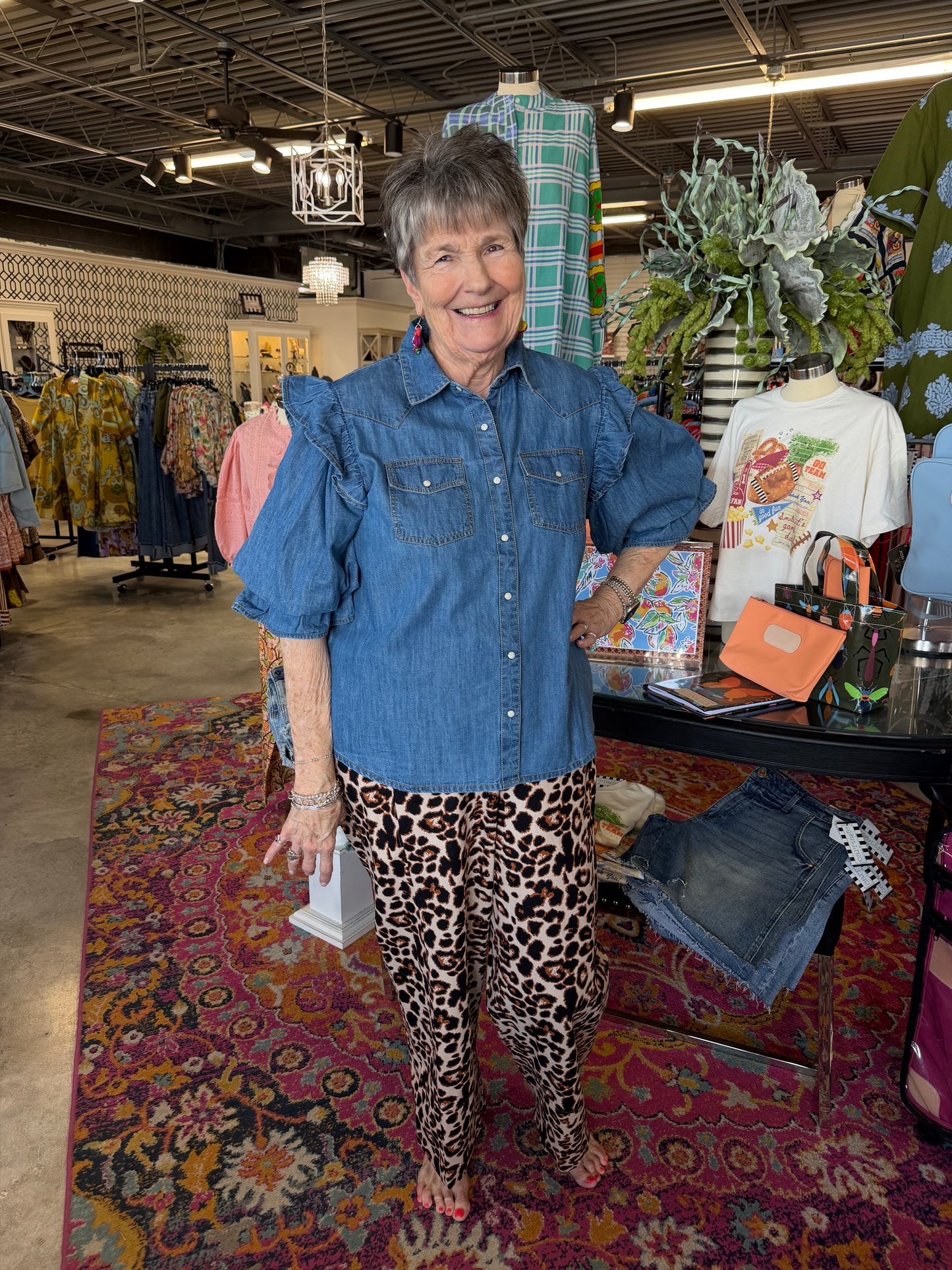 Annie Denim Top