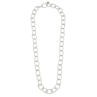 30" Silver Chain Necklace