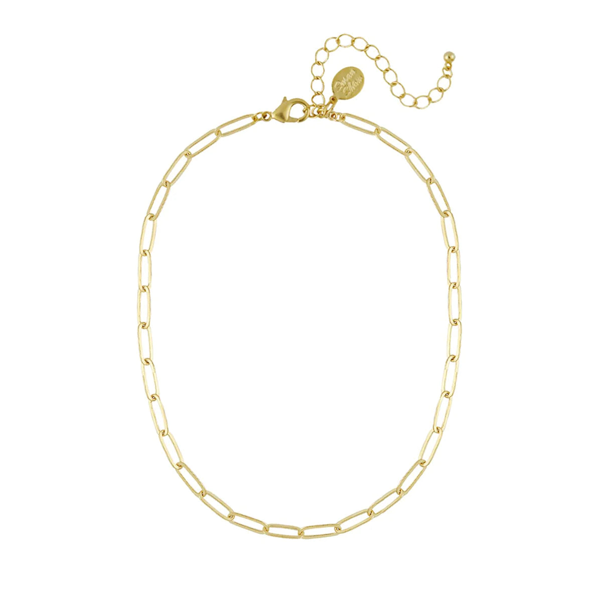 Gold Basic Paperclip Necklace