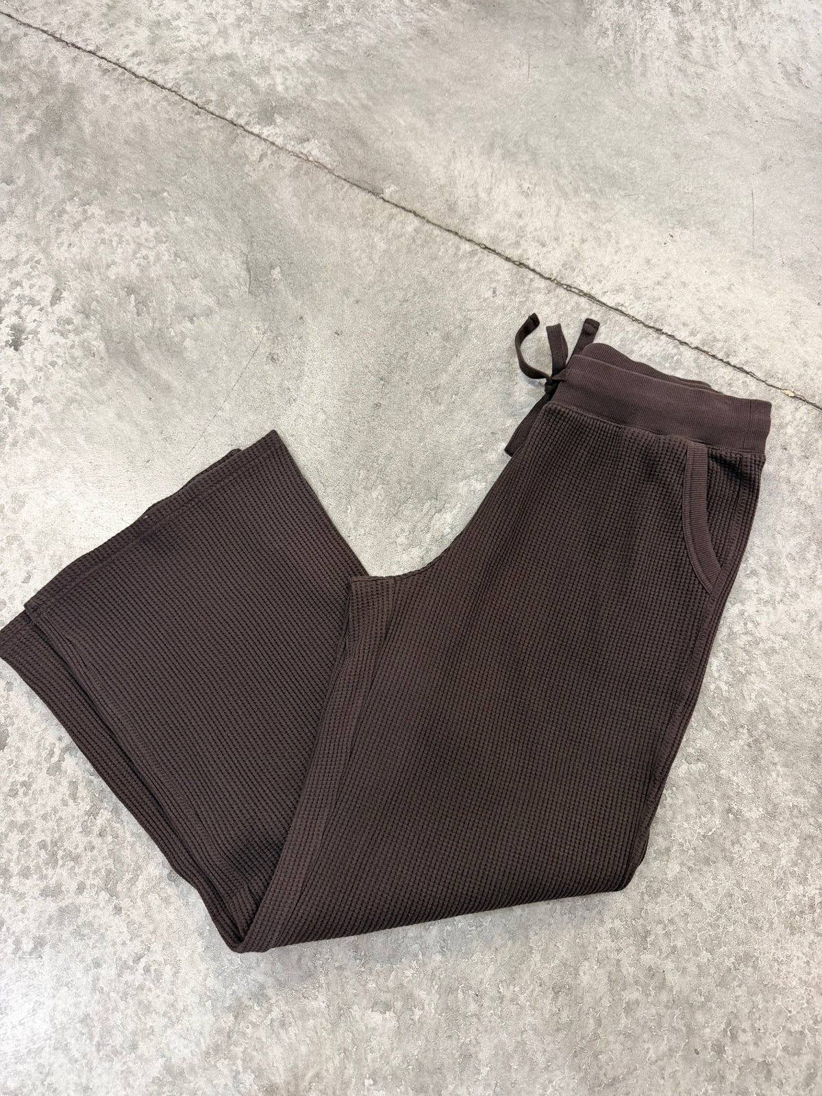 Chocolate Stowe Waffle Lounge Pants
