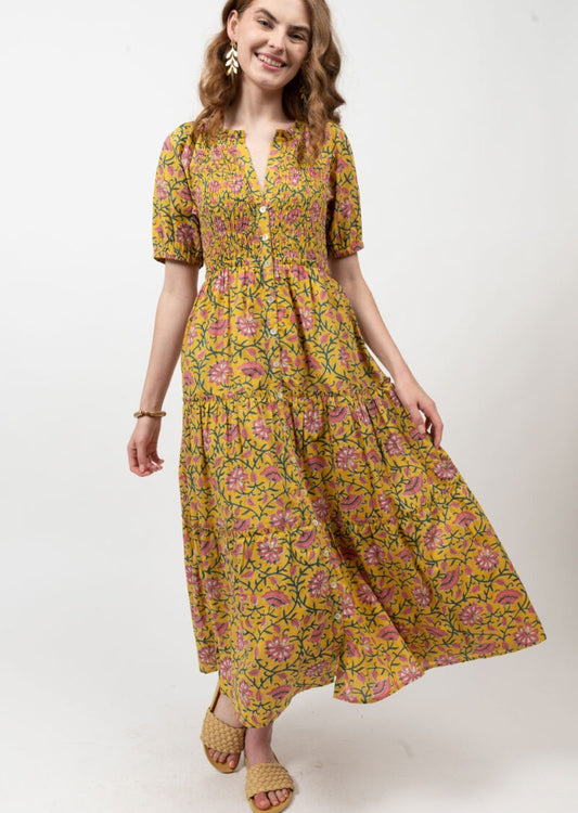 Smocked Top Tiered Dress