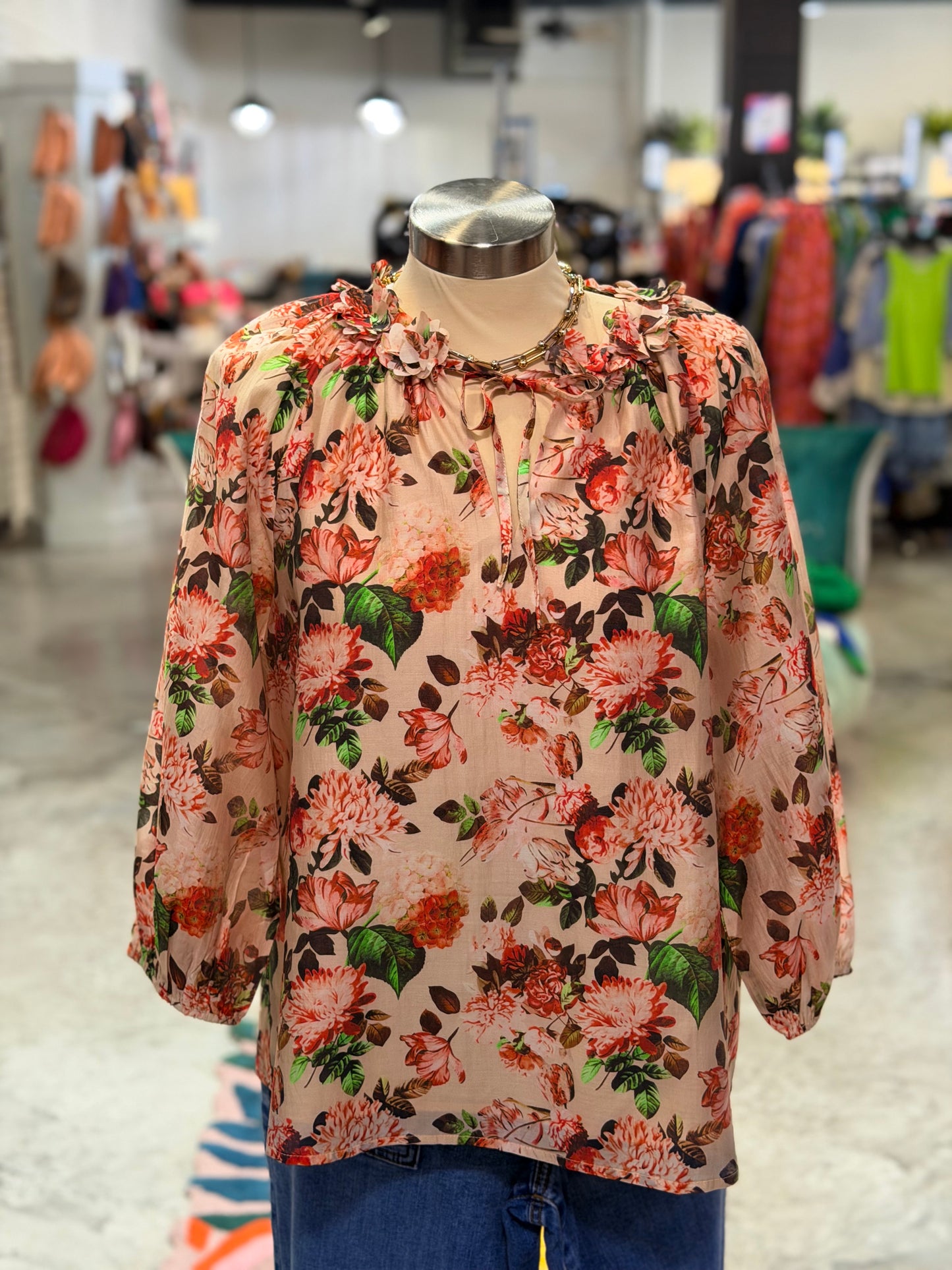 Autumn Mum Floral Top