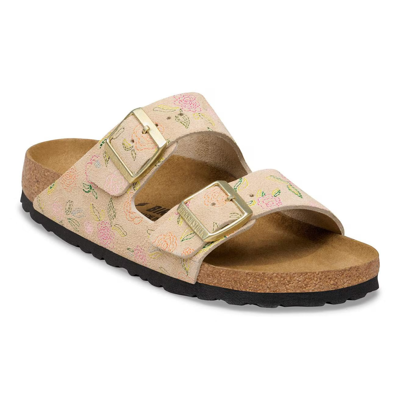 Arizona Suede Sandcastle Flower Print NARROW