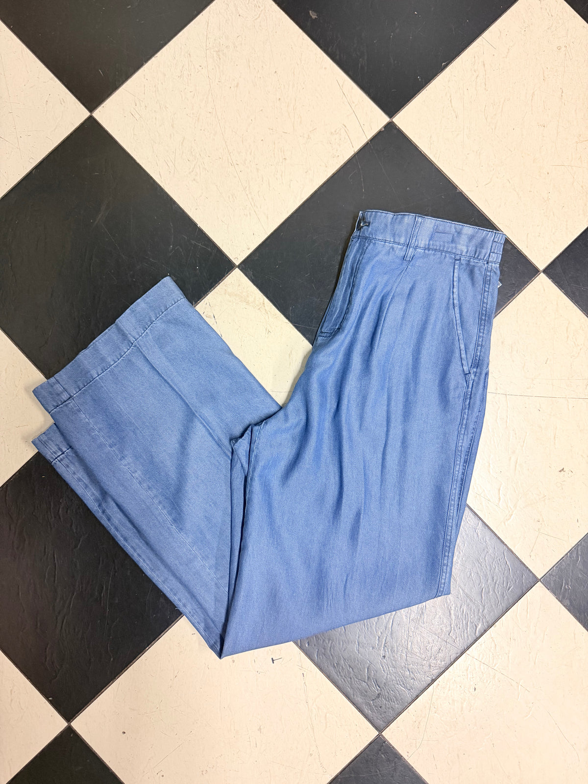 Denim Button Up Pants