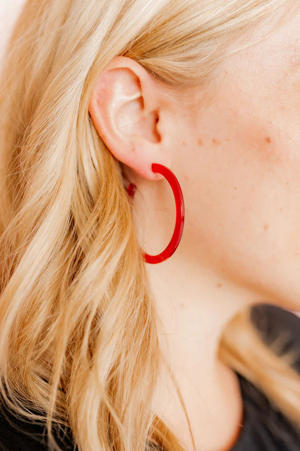 Holly Hoops Earrings