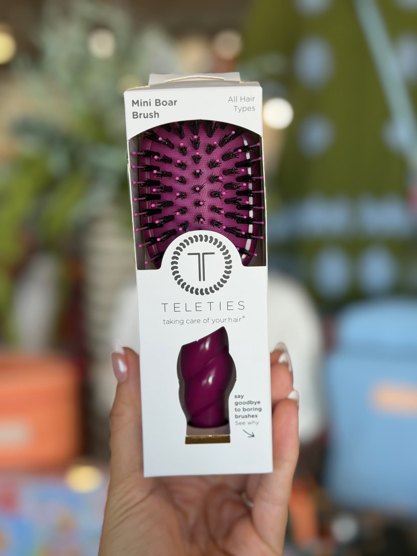 Mini Boar Bristle Hair Brush