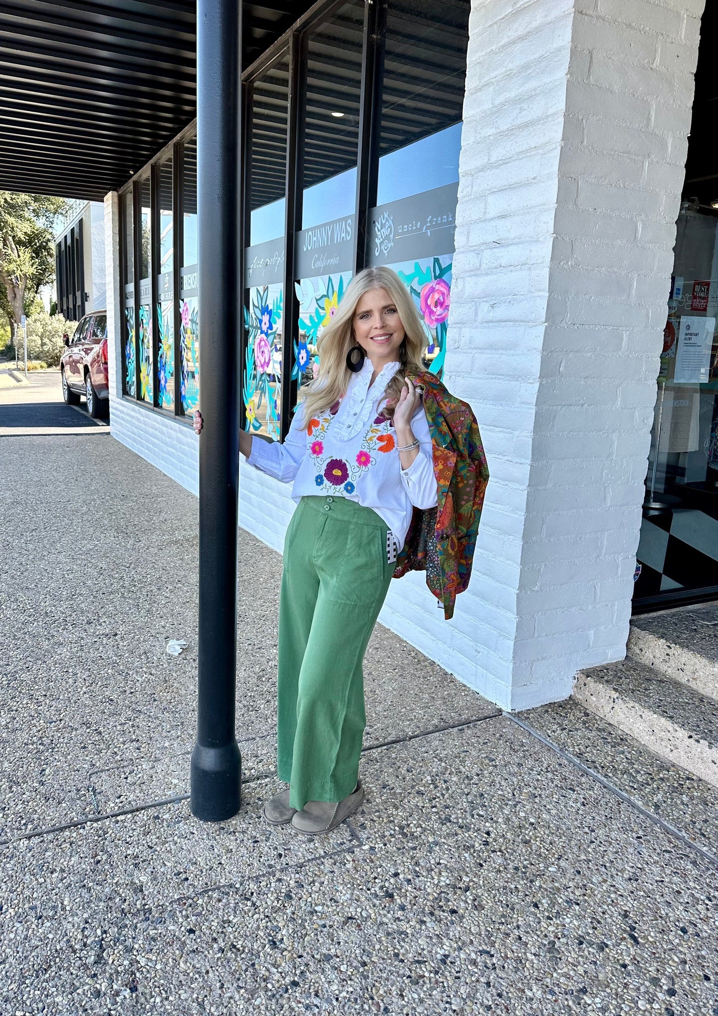 Olive & Floral Corduroy Jacket