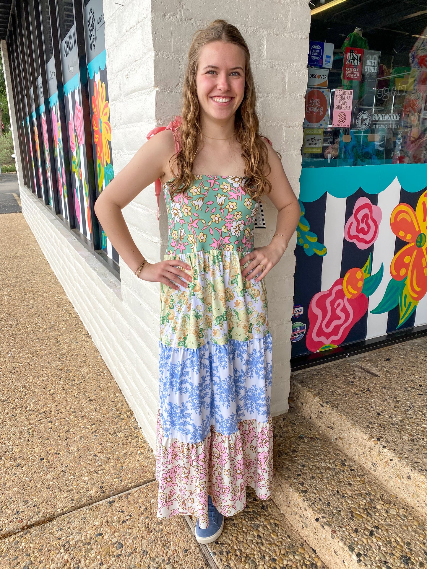Sage Spring Petals Multi Dress