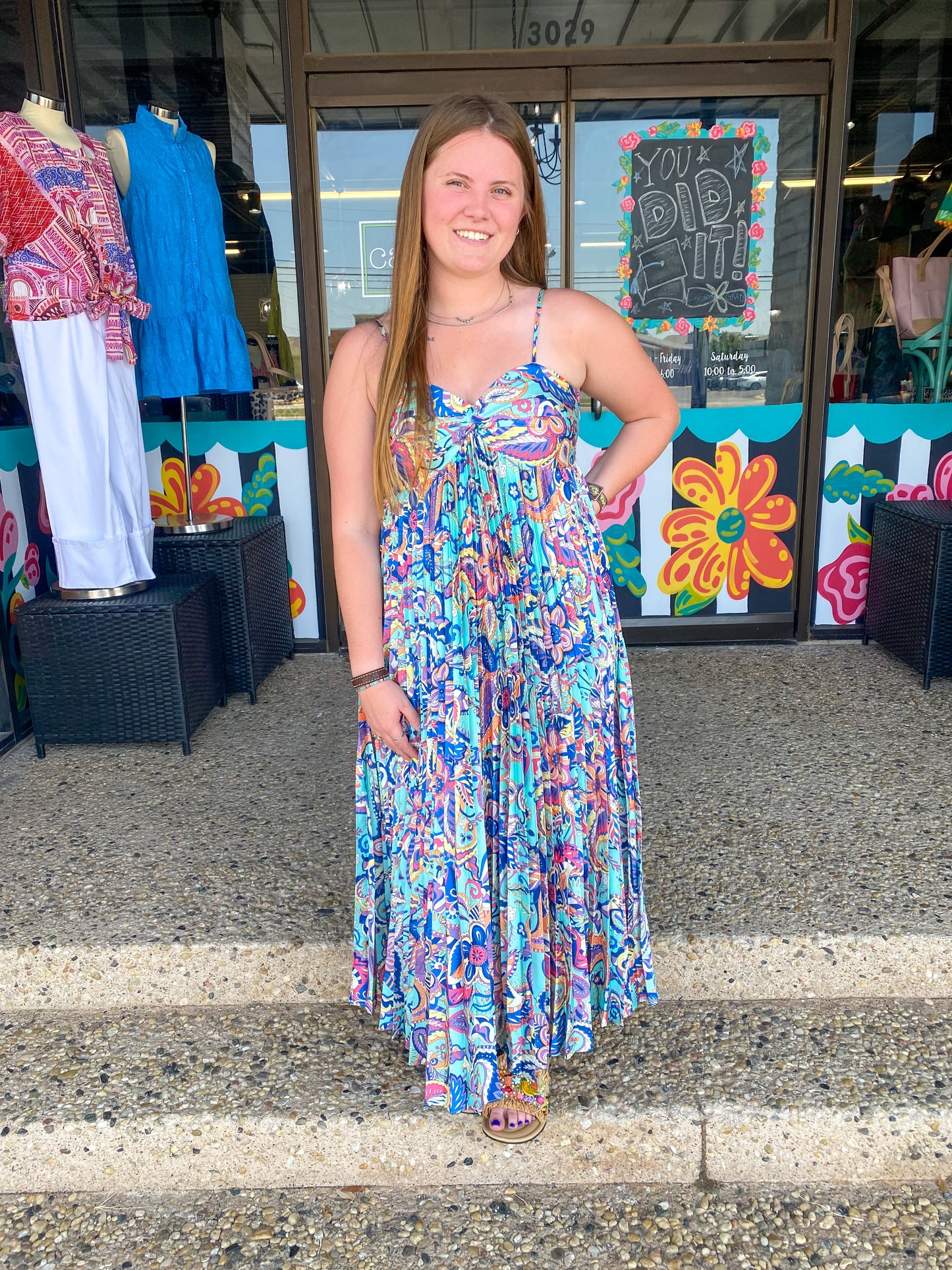 Lush Paisley Bustier Midi Dress