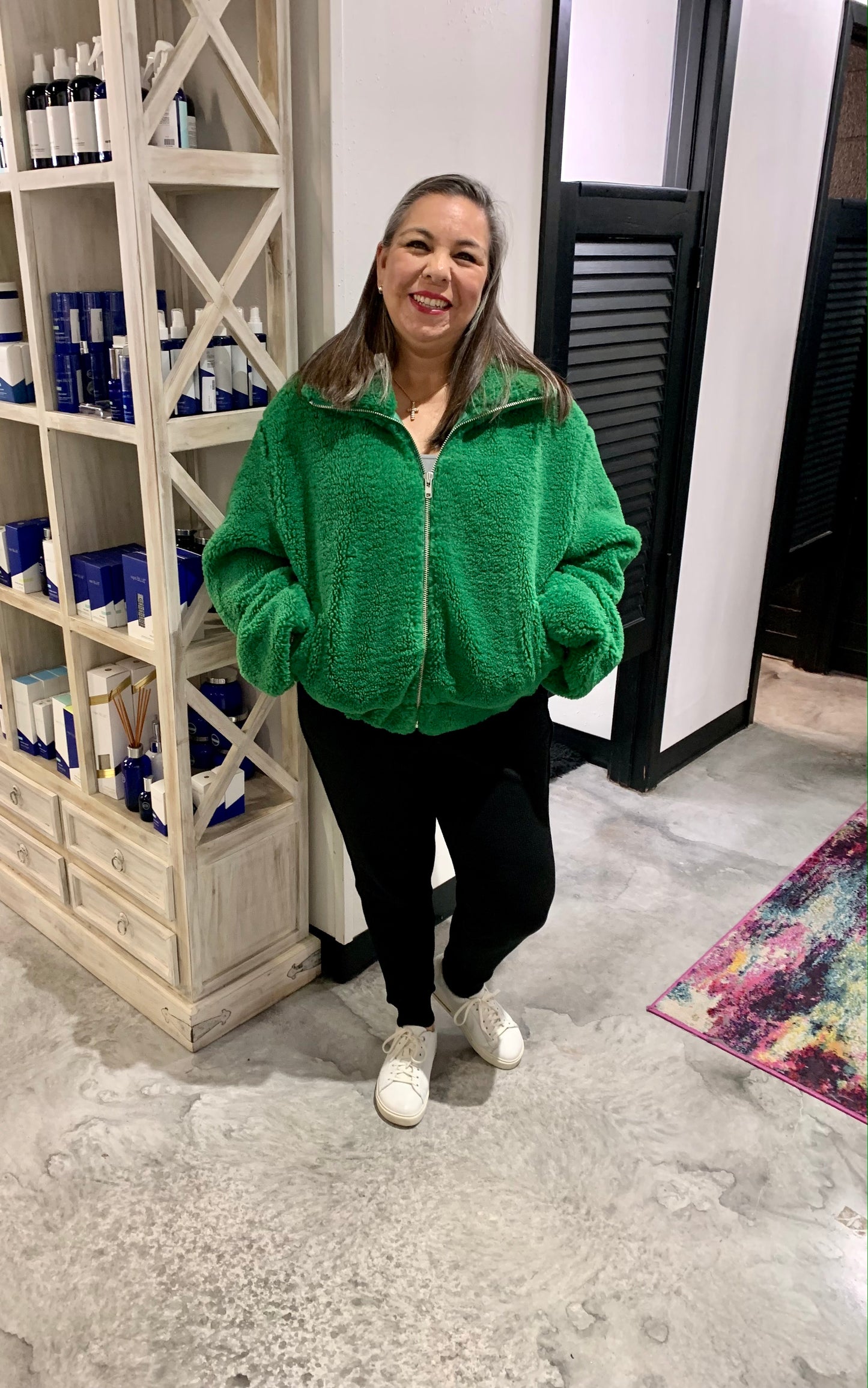 Green Teddy Jacket