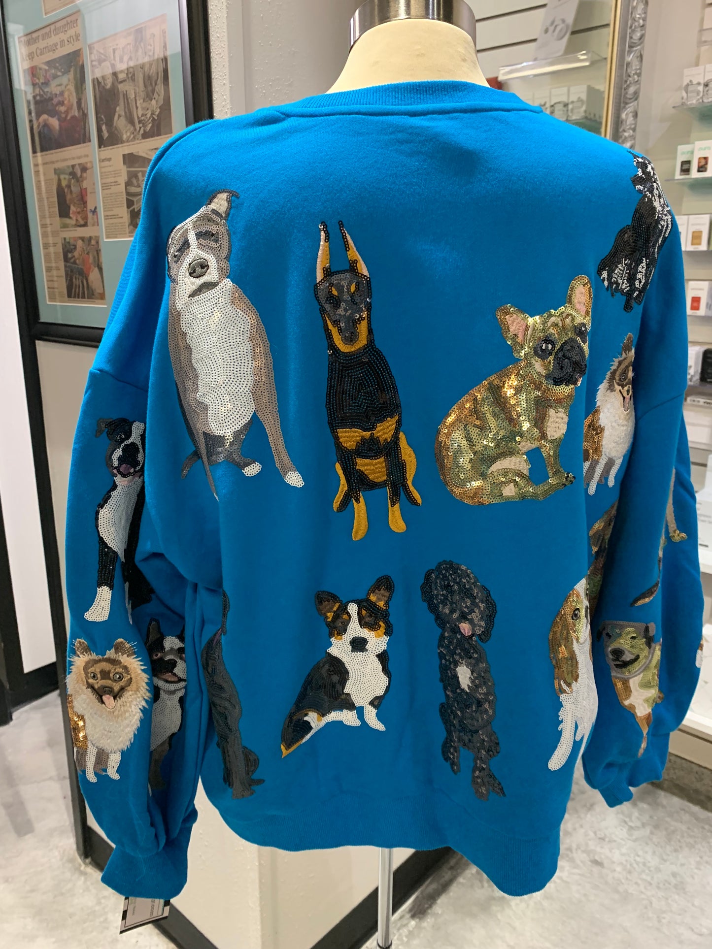 Sequin Dog Sweatshirt