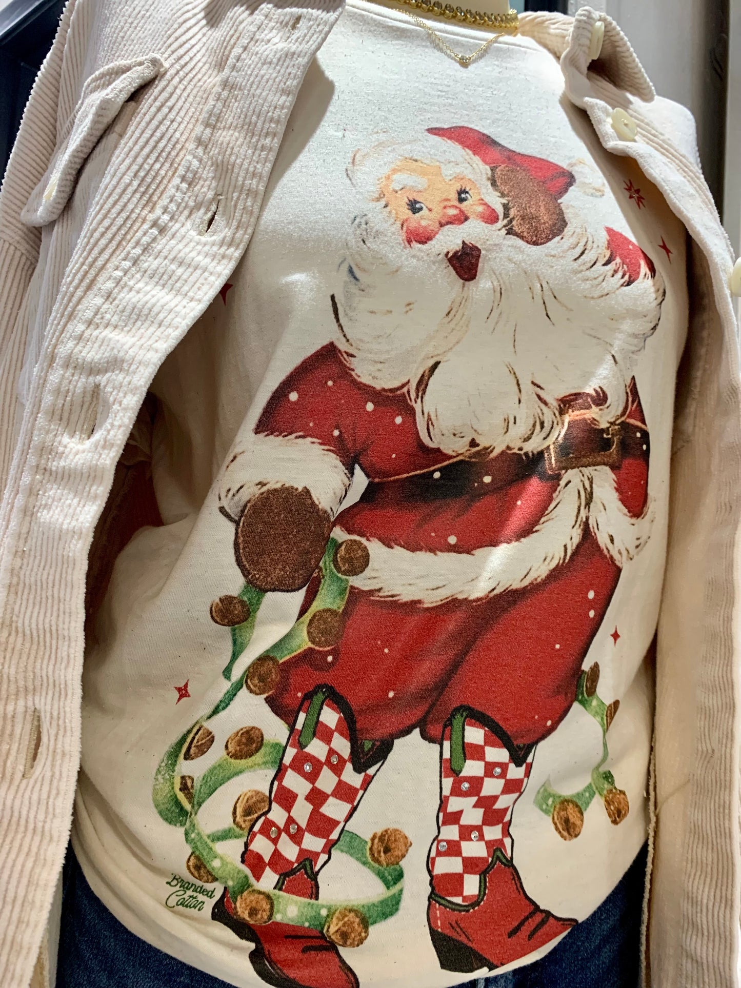 Santa Boots Christmas Graphic Tee