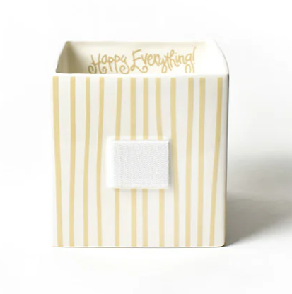 Neutral Skinny Stripe Mini Nesting Cube- Med