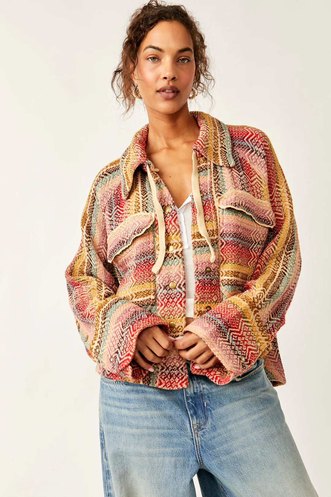 Rainbow Rays Button Down