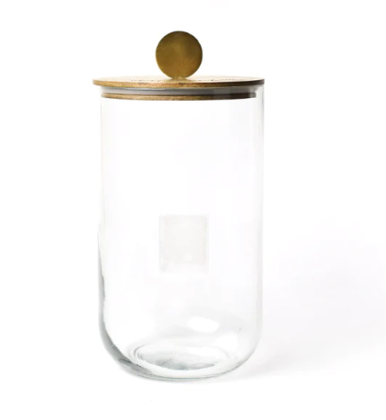 Big : Wooden Lid Glass Jar