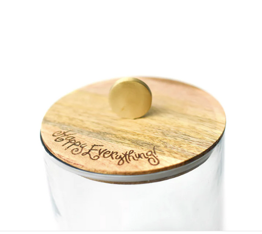 Big : Wooden Lid Glass Jar