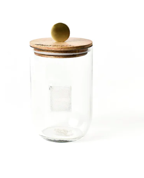 Ultra Mini Wooden Glass Jar