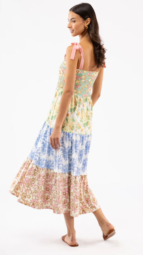 Sage Spring Petals Multi Dress