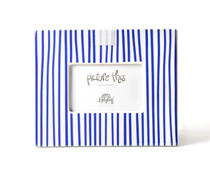 Indigo Skinny Stripe Mini Frame