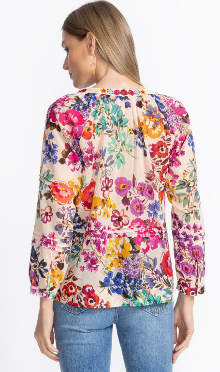 Raglan Pintuck Blouse Evalon