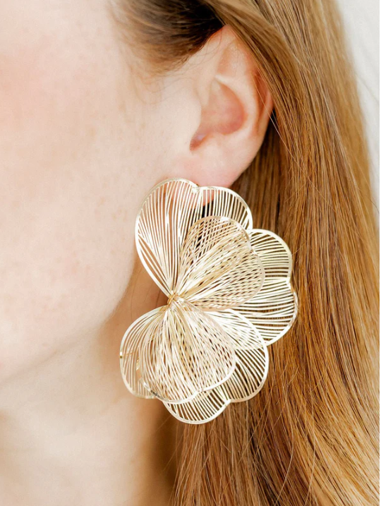 Amanda Flower Statement Earring