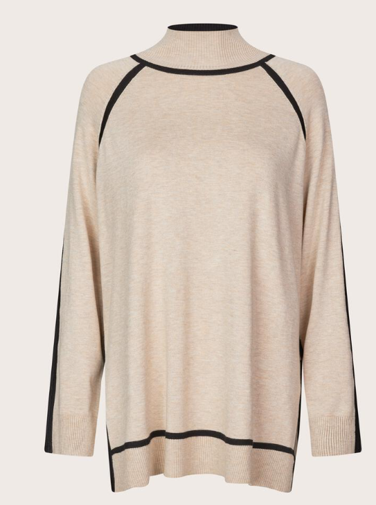 L Beige Mel Freyane Jumper Top