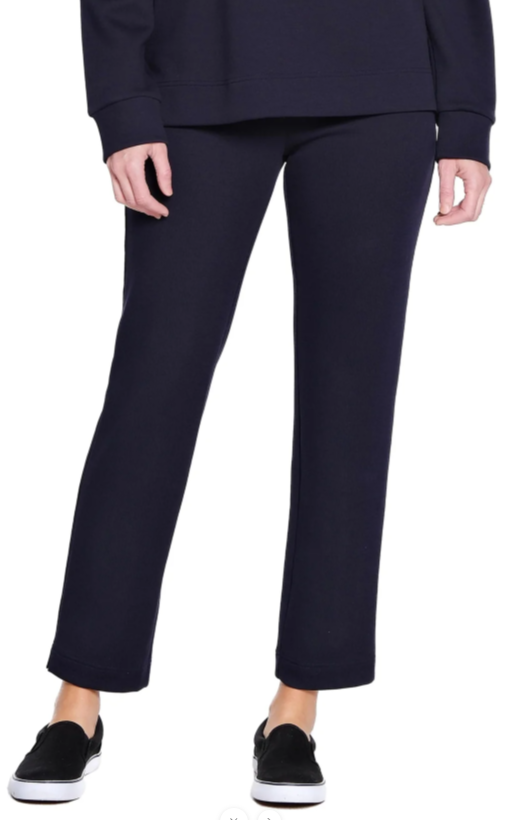 Navy Pull On Knit Pant