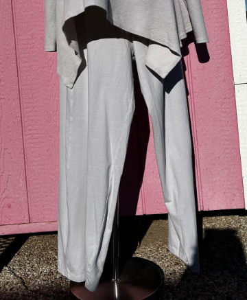 Cream Flare Leg Sweat Pants