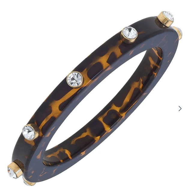 Renee Resin and Rhinestone Bangle