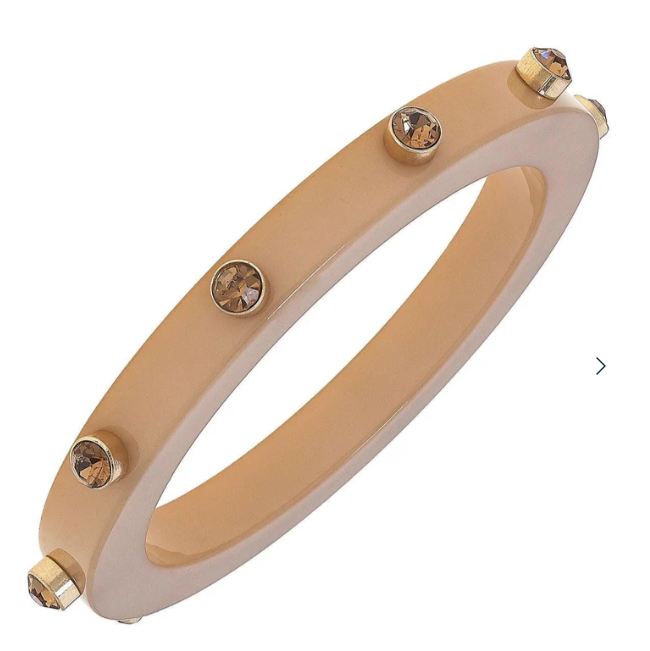 Renee Resin and Rhinestone Bangle