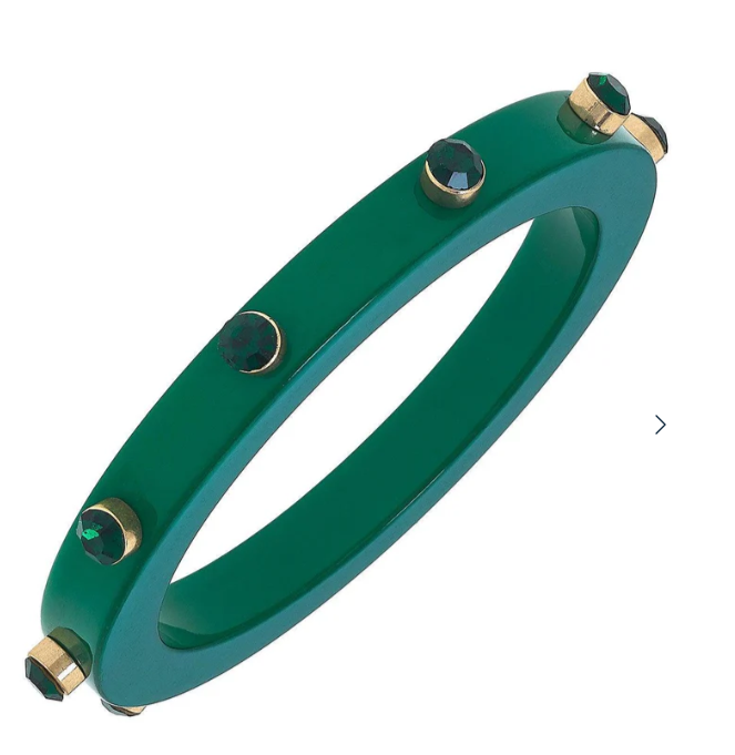 Renee Resin and Rhinestone Bangle