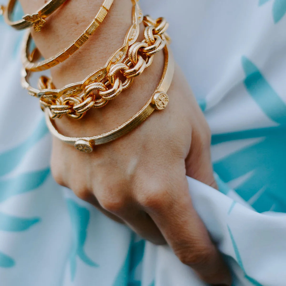 Gold Coin Bangle