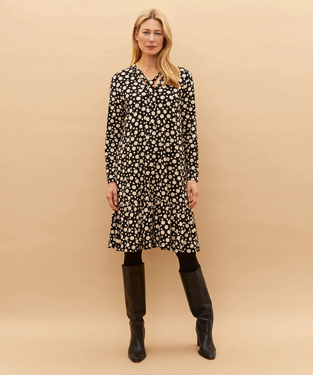 Black and White Polka Dot Dress