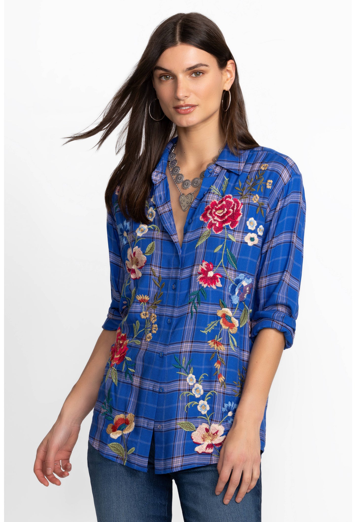 Merize Plaid Oversized Shirt