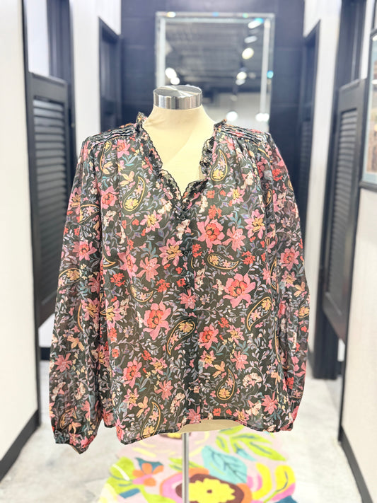 English Fields Hanneth Pintuck Blouse