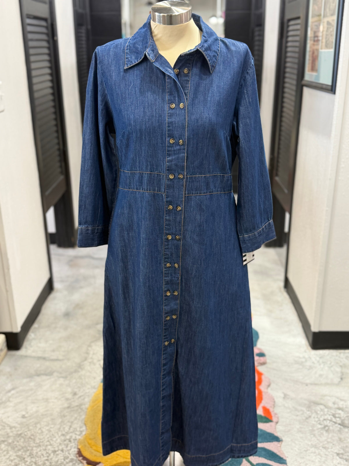 Tencel Denim Shirtwaist Dress