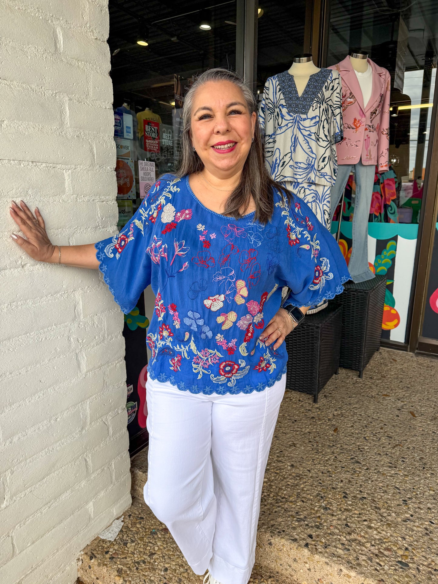 Raysa Admiral Blue Blouse