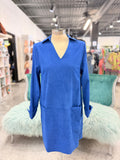 Royal Blue Corduroy Dress