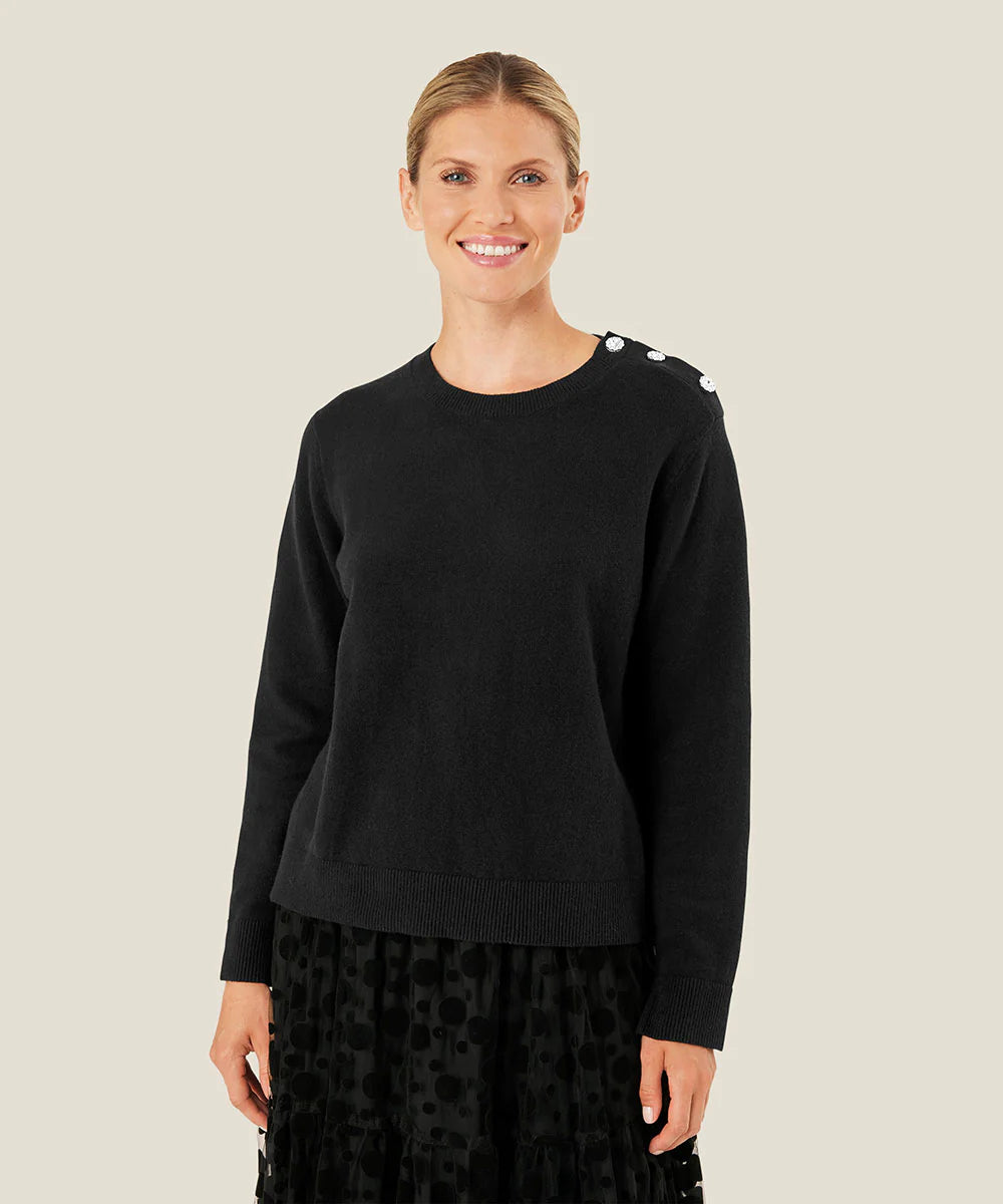 Black Sweater, Shoulder Detail