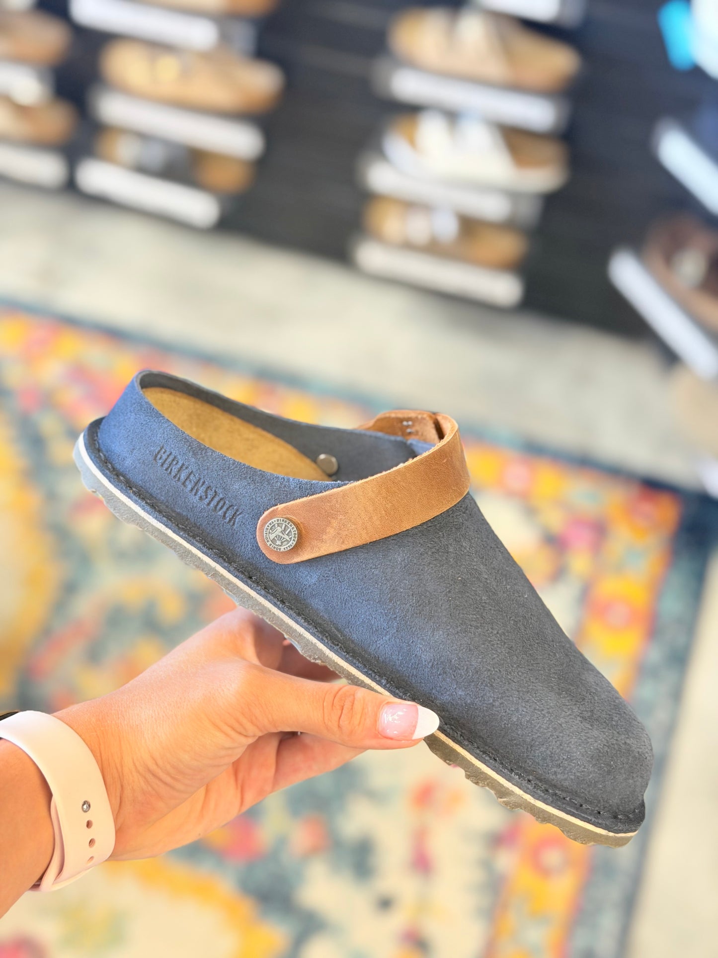 Lutry Suede Navy/Cognac