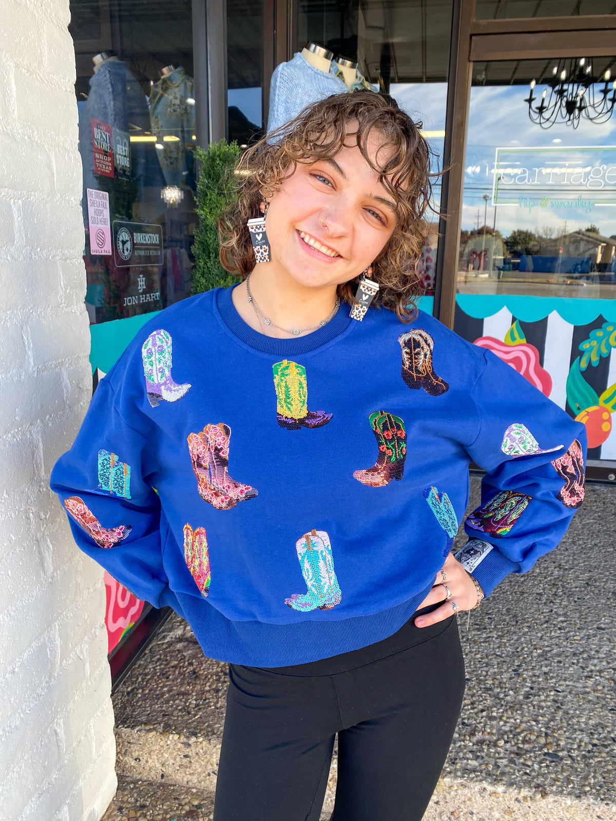 Cowboy Boot Sweatshirt