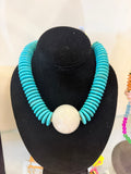 Maria Pearl Turquoise Necklace