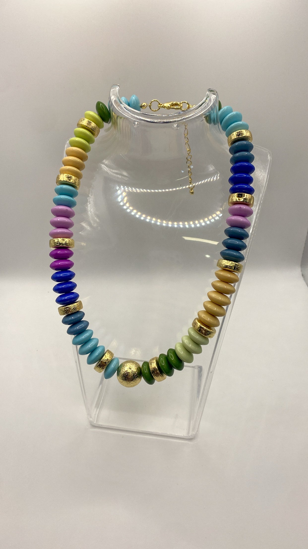 Pastel Tobie Beaded Disc Necklace