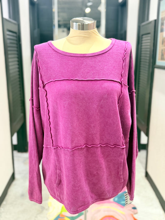 Magenta Block Top