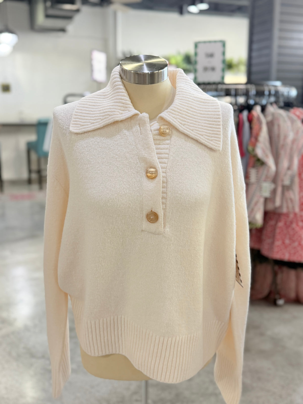 Ivory Trading Up Polo Top
