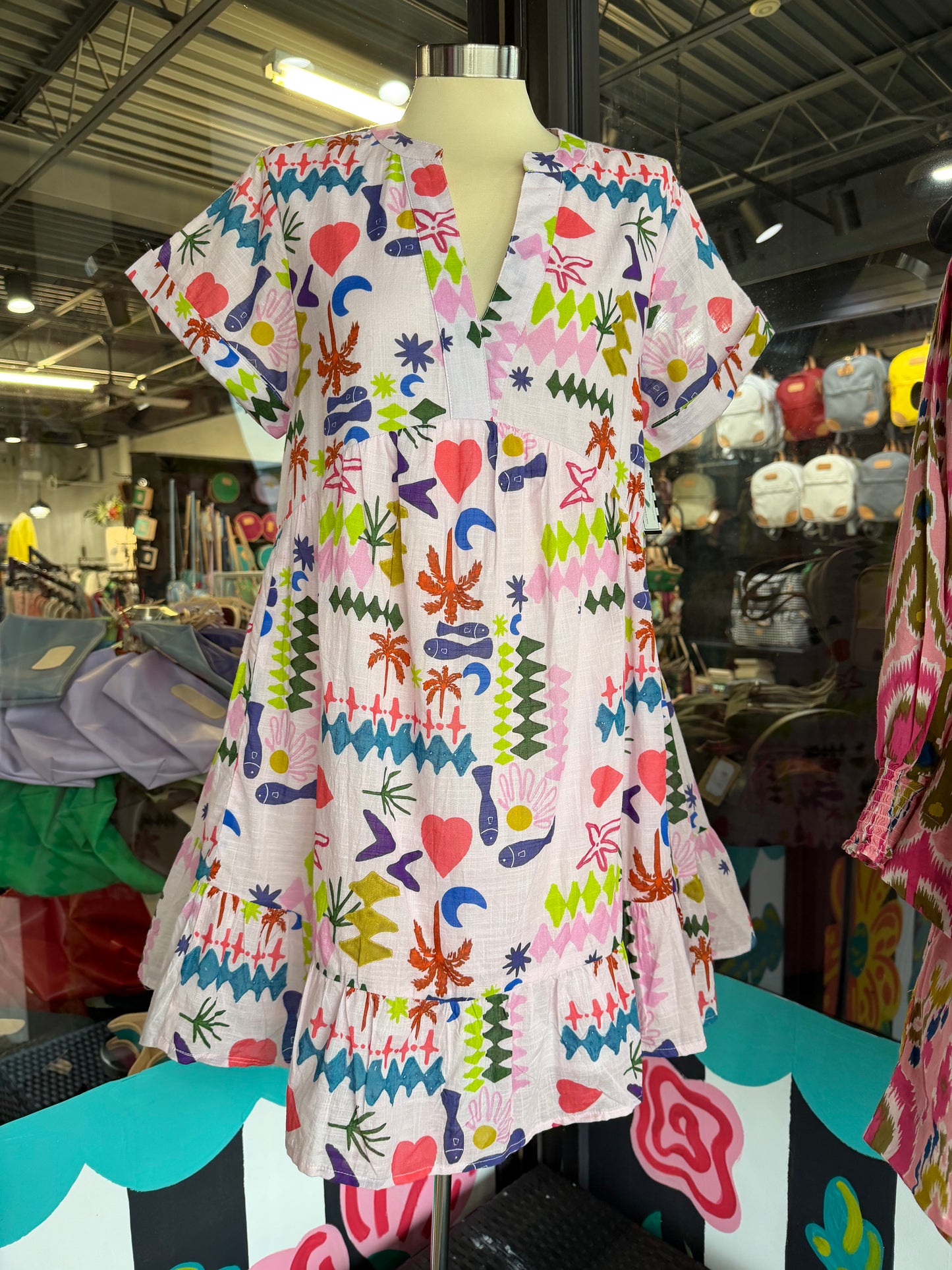 Pink Tropical Punch Dress