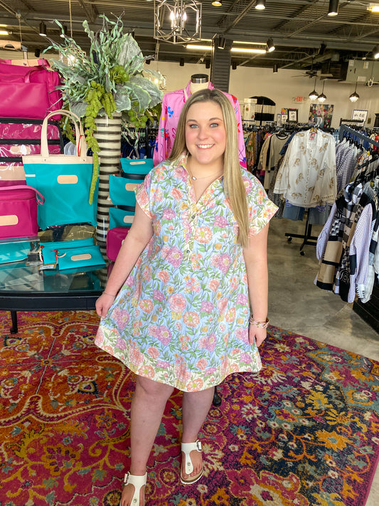 Light Blue Floral Dress